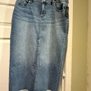 Liverpool Jeans Company Blue Maxi Skirt